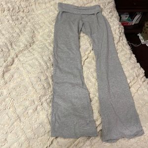 Roll over flare pants